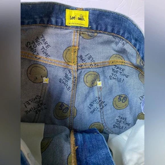 Lee X Smiley men’s Mick comfort tapered jeans size 29x31 In Blue - Picture 11 of 12